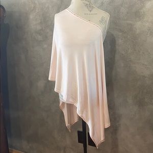 Light Pink Jersey bejeweled rhinestone hijab scarf